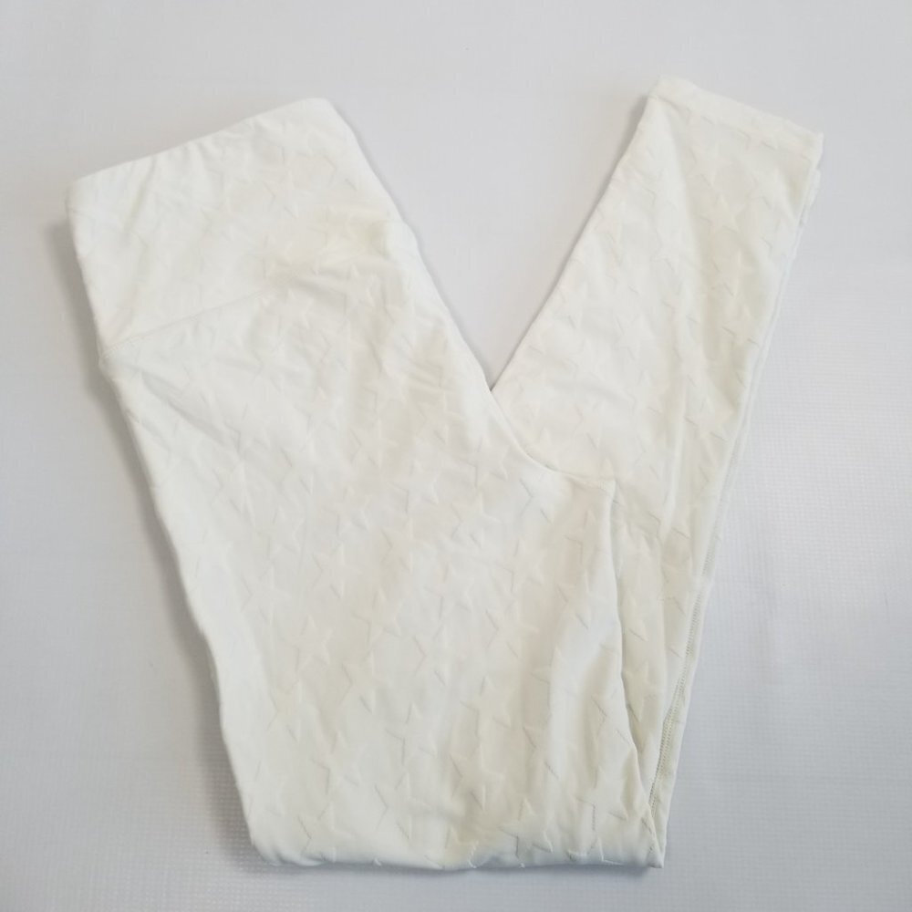 Mono B Cream Star Leggings Size Large